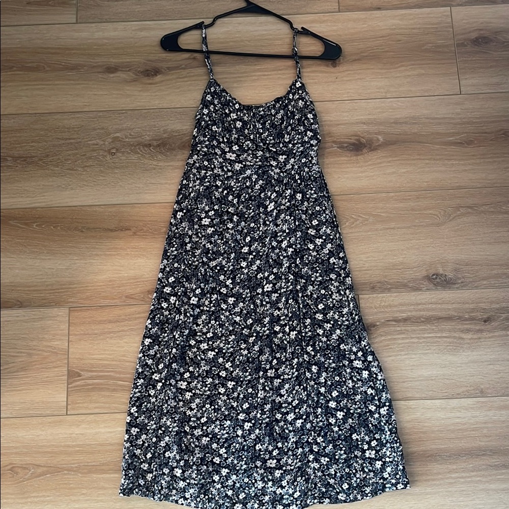 Floral Black Dress